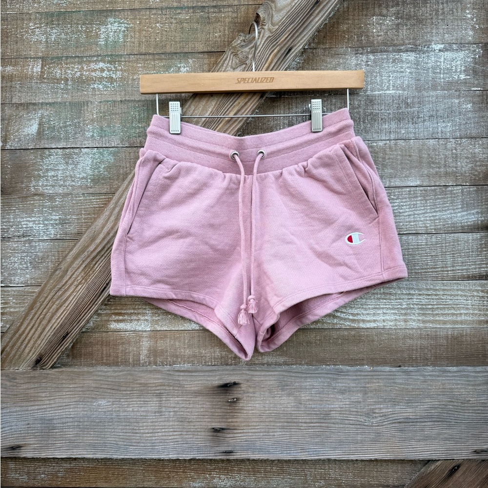 Champion Women's Pink Drawstring Shorts